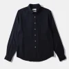 Hombre Edmmond Studios Adam Shirt Plain Navy