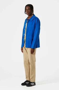 Hombre Edmmond Studios Albatros Jacket Plain Blue