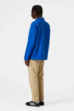 Hombre Edmmond Studios Albatros Jacket Plain Blue