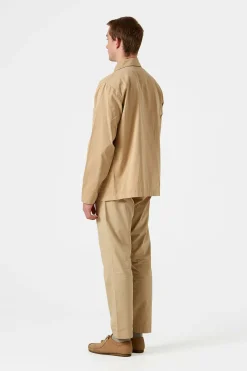 Hombre Edmmond Studios Albatros Jacket Plain Tan