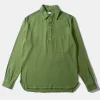 Hombre Edmmond Studios Andy Shirt Plain Olive