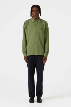 Hombre Edmmond Studios Andy Shirt Plain Olive