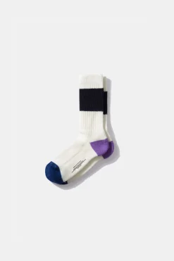 Hombre Edmmond Studios Archer Socks Plain Off White
