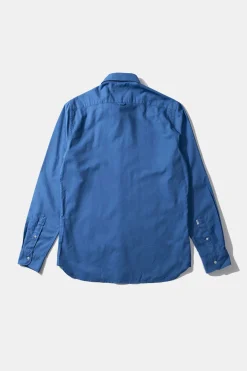 Hombre Edmmond Studios Bd Shirt Duck Edition Oxford Ns Plain Blue