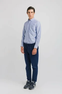 Hombre Edmmond Studios Bd Shirt Duck Patch Light Blue