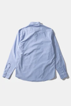Hombre Edmmond Studios Bd Shirt Oxford Plain Light Blue