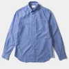Hombre Edmmond Studios Bold Shirt Vertical Stripes Blue