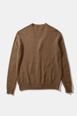 Hombre Edmmond Studios Brioche Cardigan Plain Brown