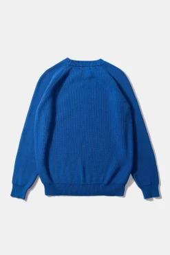 Hombre Edmmond Studios Canale Sweater Plain Blue