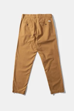 Hombre Edmmond Studios Chino Herringbone Plain Caramel