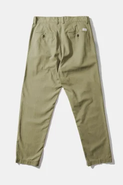 Hombre Edmmond Studios Chino Herringbone Plain Khaki