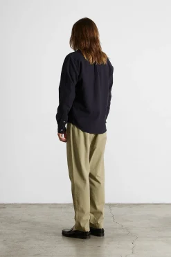 Hombre Edmmond Studios Chino Herringbone Plain Khaki
