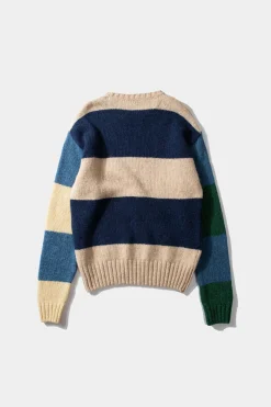 Hombre Edmmond Studios Clown Sweater Colour Block Navy