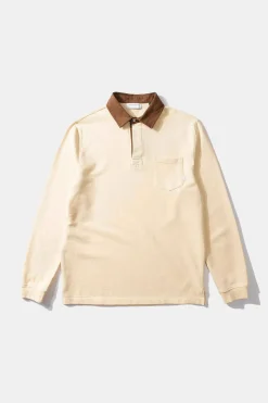 Hombre Edmmond Studios College Polo Plain Vainilla