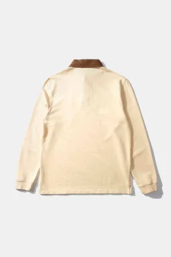 Hombre Edmmond Studios College Polo Plain Vainilla
