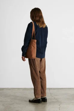 Hombre Edmmond Studios Cord Shirt Plain Navy