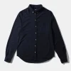 Hombre Edmmond Studios Crisp Shirt Plain Navy
