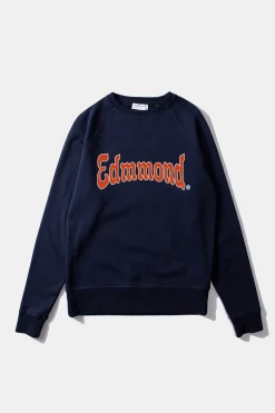 Hombre Edmmond Studios Curly Sw Plain Navy