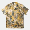 Hombre Edmmond Studios Darius Short Sleeve Plain Mustard