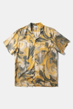 Hombre Edmmond Studios Darius Short Sleeve Plain Mustard