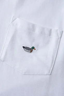 Hombre Edmmond Studios Duck Patch Tee Ns Plain White