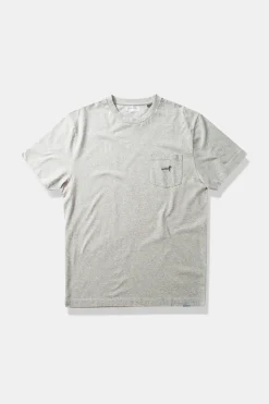 Hombre Edmmond Studios Duck Patch Tee Plain Grey Melange