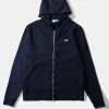 Hombre Edmmond Studios Duck Patch Zip Hoodie Plain Navy