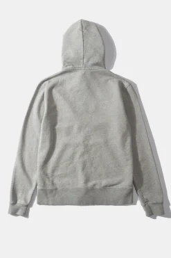 Hombre Edmmond Studios Duck Patch Zip Hoodie Plain Grey