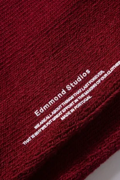 Hombre Edmmond Studios Duck Socks Plain Bordeaux