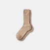 Hombre Edmmond Studios Duck Socks Plain Tan