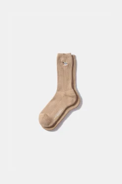 Hombre Edmmond Studios Duck Socks Plain Tan