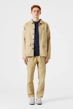 Hombre Edmmond Studios Dune Jacket Plain Beige