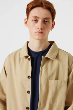 Hombre Edmmond Studios Dune Jacket Plain Beige