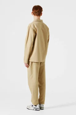 Hombre Edmmond Studios Dune Jacket Plain Beige
