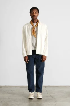 Hombre Edmmond Studios Embroidery Jacket Plain Off White
