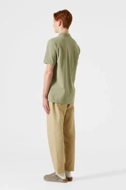 Hombre Edmmond Studios Ferry Polo Plain Taupe