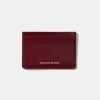 Hombre Edmmond Studios Fold Card Holder Plain Bordeaux