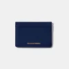 Hombre Edmmond Studios Fold Card Holder Plain Navy