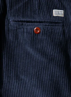 Hombre Edmmond Studios Jorge Pants Plain Navy