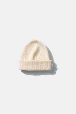 Hombre Edmmond Studios Knit Beanie Plain Beige