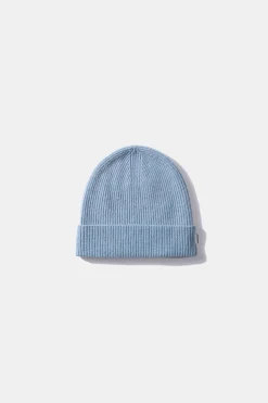 Hombre Edmmond Studios Knit Beanie Plain Light Blue