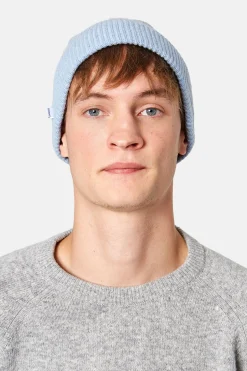 Hombre Edmmond Studios Knit Beanie Plain Light Blue
