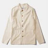 Hombre Edmmond Studios Lab Jacket Plain Off White