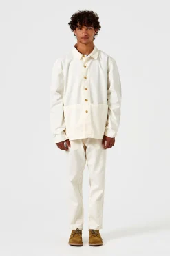 Hombre Edmmond Studios Lab Jacket Plain Off White