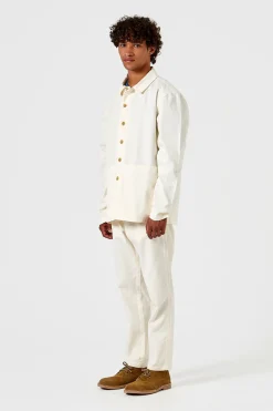Hombre Edmmond Studios Lab Jacket Plain Off White