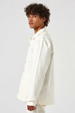 Hombre Edmmond Studios Lab Jacket Plain Off White