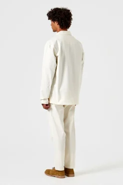 Hombre Edmmond Studios Lab Jacket Plain Off White