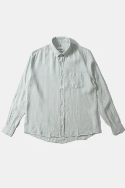 Hombre Edmmond Studios Linen Shirt Plain Sage