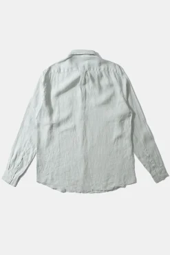 Hombre Edmmond Studios Linen Shirt Plain Sage