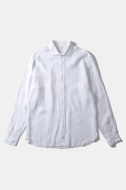 Hombre Edmmond Studios Linen Shirt Plain White